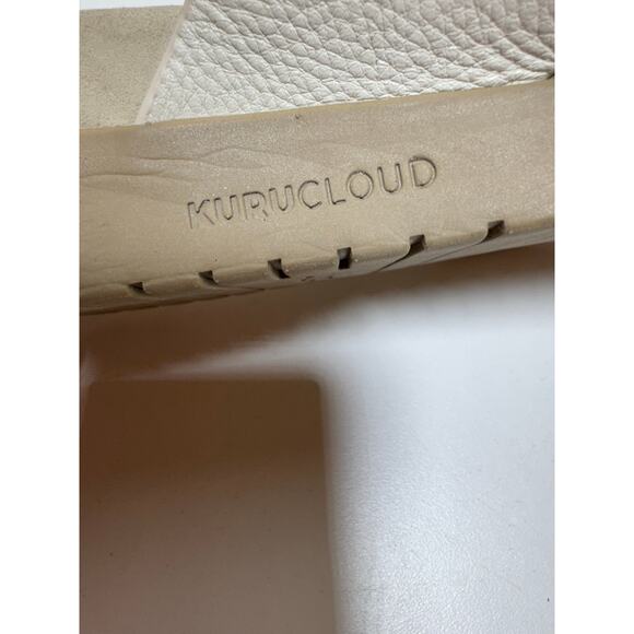 Kuru Cloud Women’s Sandal Sz 9 Cream Color Casual Slip On Comfort Beach - Picture 7 of 9
